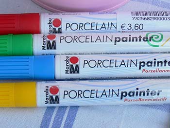 Decola Set 9 Colori Per Porcellana, 9x20ml Pittura Acrilica Per Dipingere Permanente  Per Porcellana E Vetro, Alta Copertura Su Superfici Scure